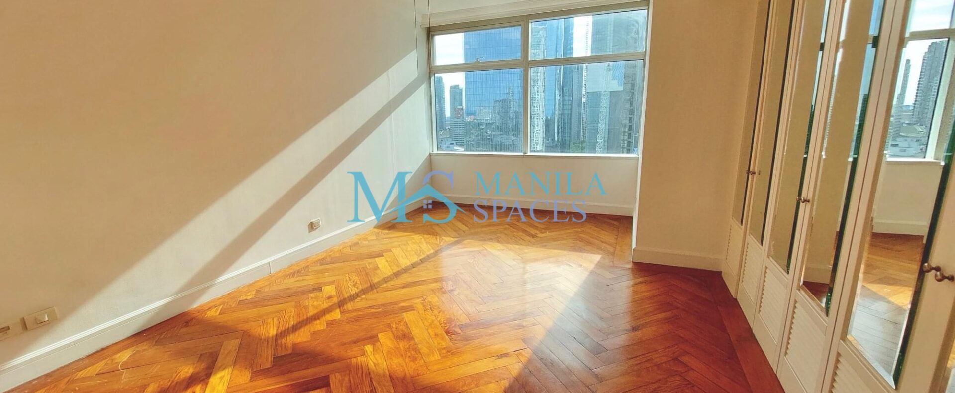 One Roxas Triangle: Unfurnished 3-Bedroom unit in Makati