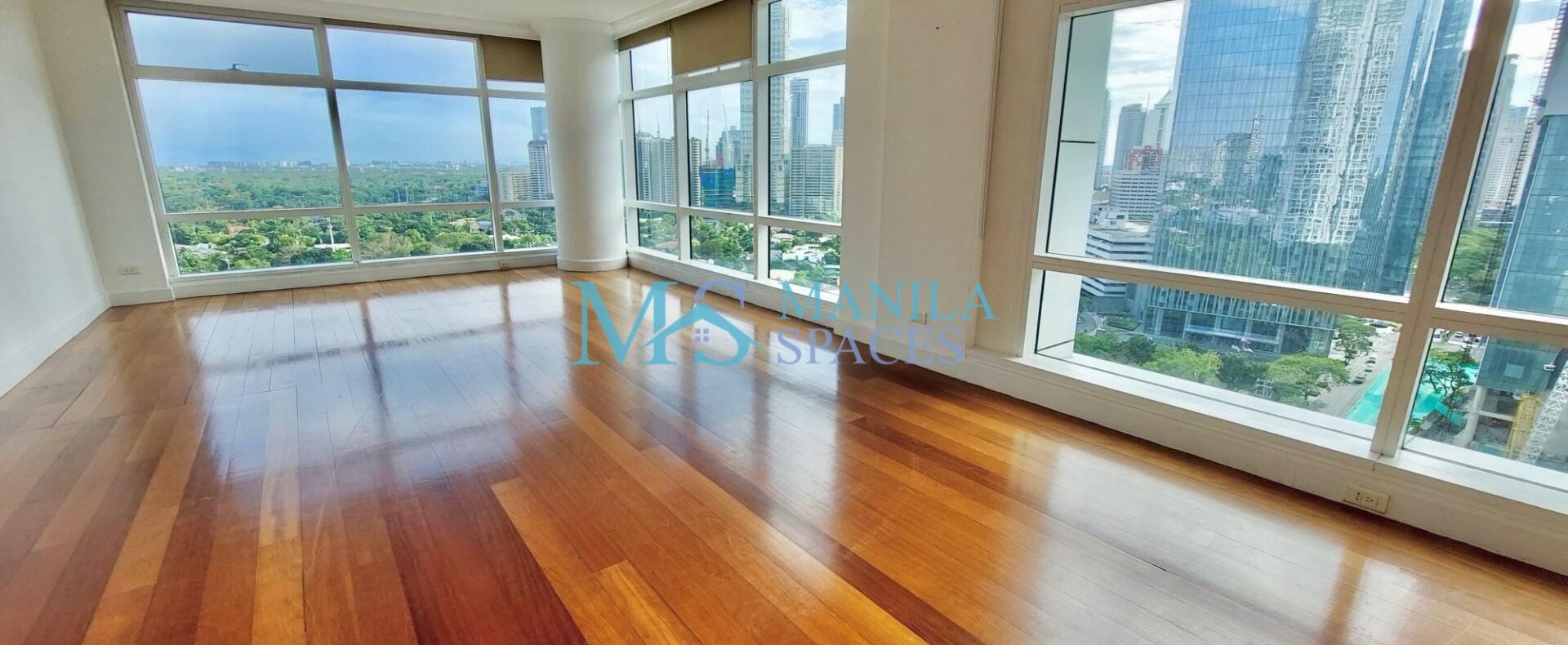 One Roxas Triangle: Unfurnished 3-Bedroom unit in Makati