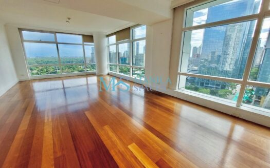 One Roxas Triangle: Unfurnished 3-Bedroom unit in Makati