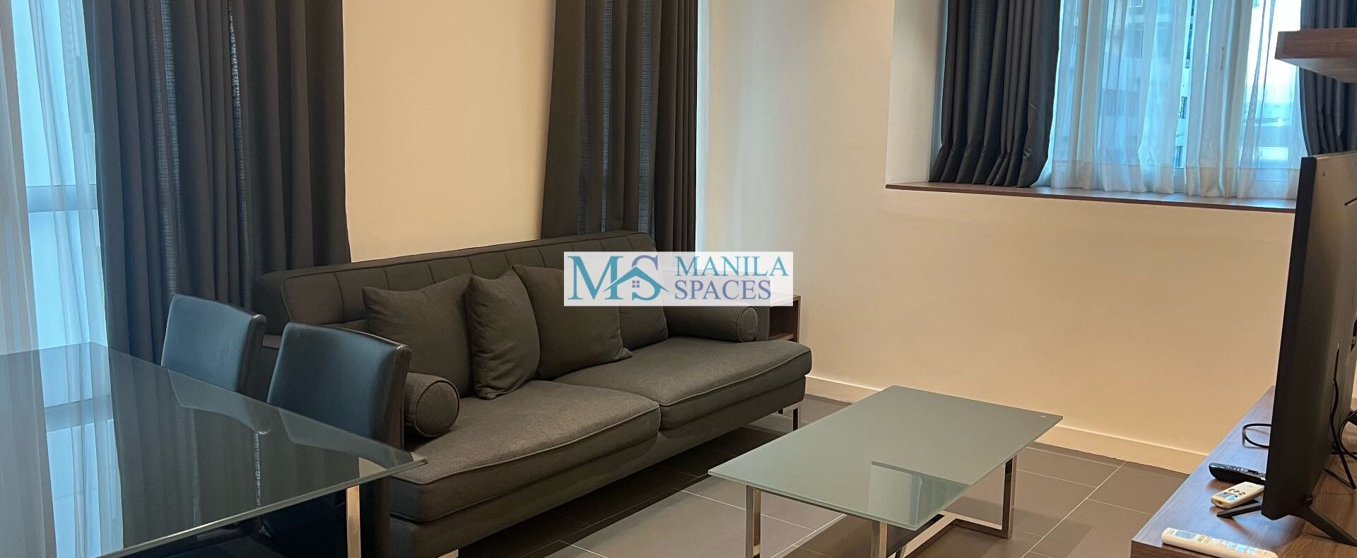 Furnished 1-Bedroom Unit for rent in Crescent Park Residences, BGC